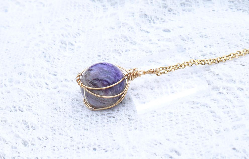 チャロアイト ペンダント | 9枚目